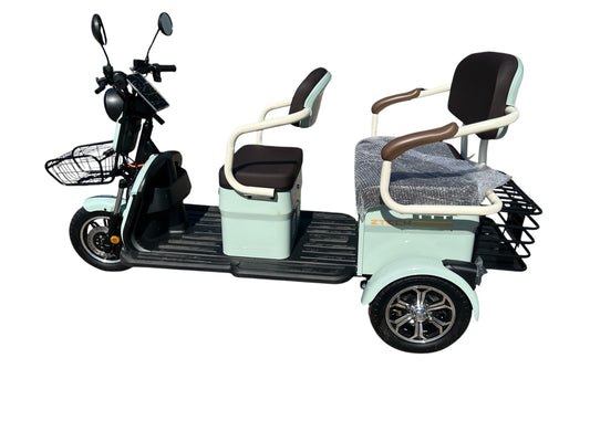 BULLBIKE Hamburg Elektro Scooter 1000W 60V/72V 20Ah 25Km/h/ Seniorenmobil / Dreirad