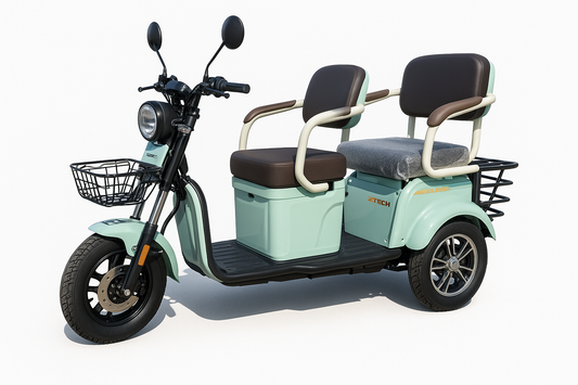 BULLBIKE Hamburg Elektro Scooter 1000W 60V/72V 20Ah 25Km/h/ Seniorenmobil / Dreirad