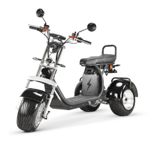 BULLBIKE San Diego Elektro Dreirad Chopper 2x2000W 60V 40Ah Lithium 45Km/h