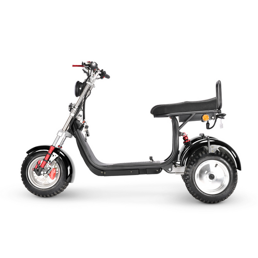 BULLBIKE San Diego Elektro Dreirad Chopper 2x2000W 60V 40Ah Lithium 45Km/h