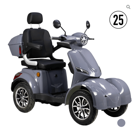 BULLBIKE Tunis Elektro Scooter 1000W 60V 20Ah 25Km/h/ Seniorenmobil / Vierrad