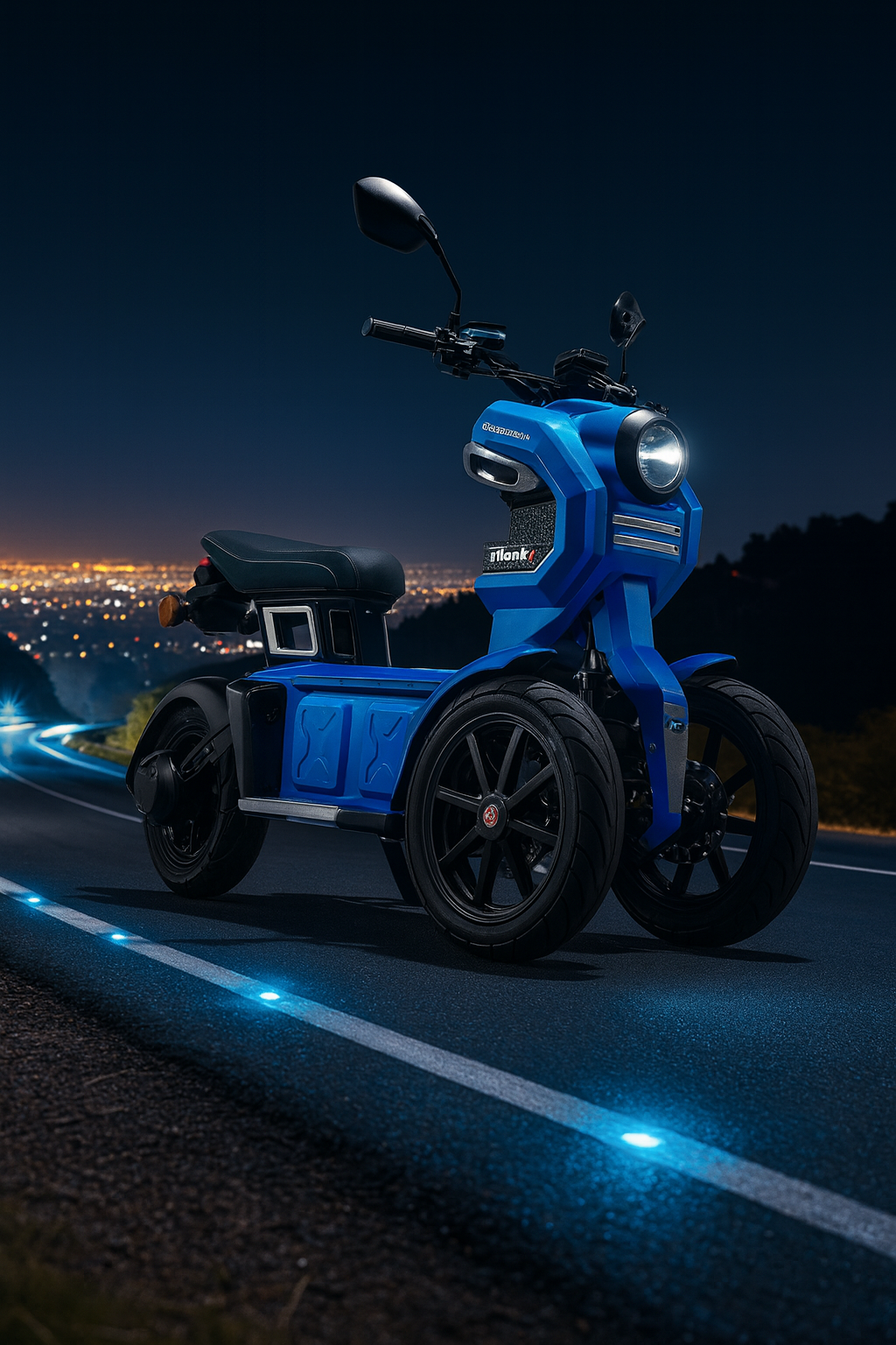 Itank Elektro-Dreiradroller: Stabilität, Sicherheit & BOSCH-Motor