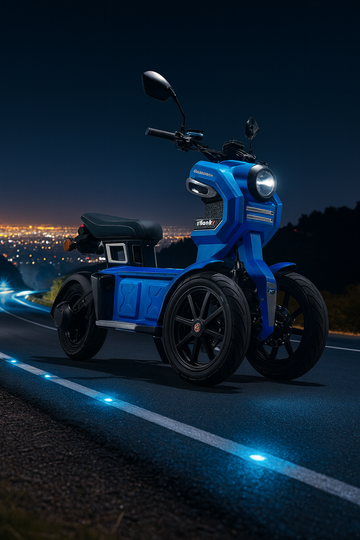 Itank Elektro-Dreiradroller: Stabilität, Sicherheit & BOSCH-Motor